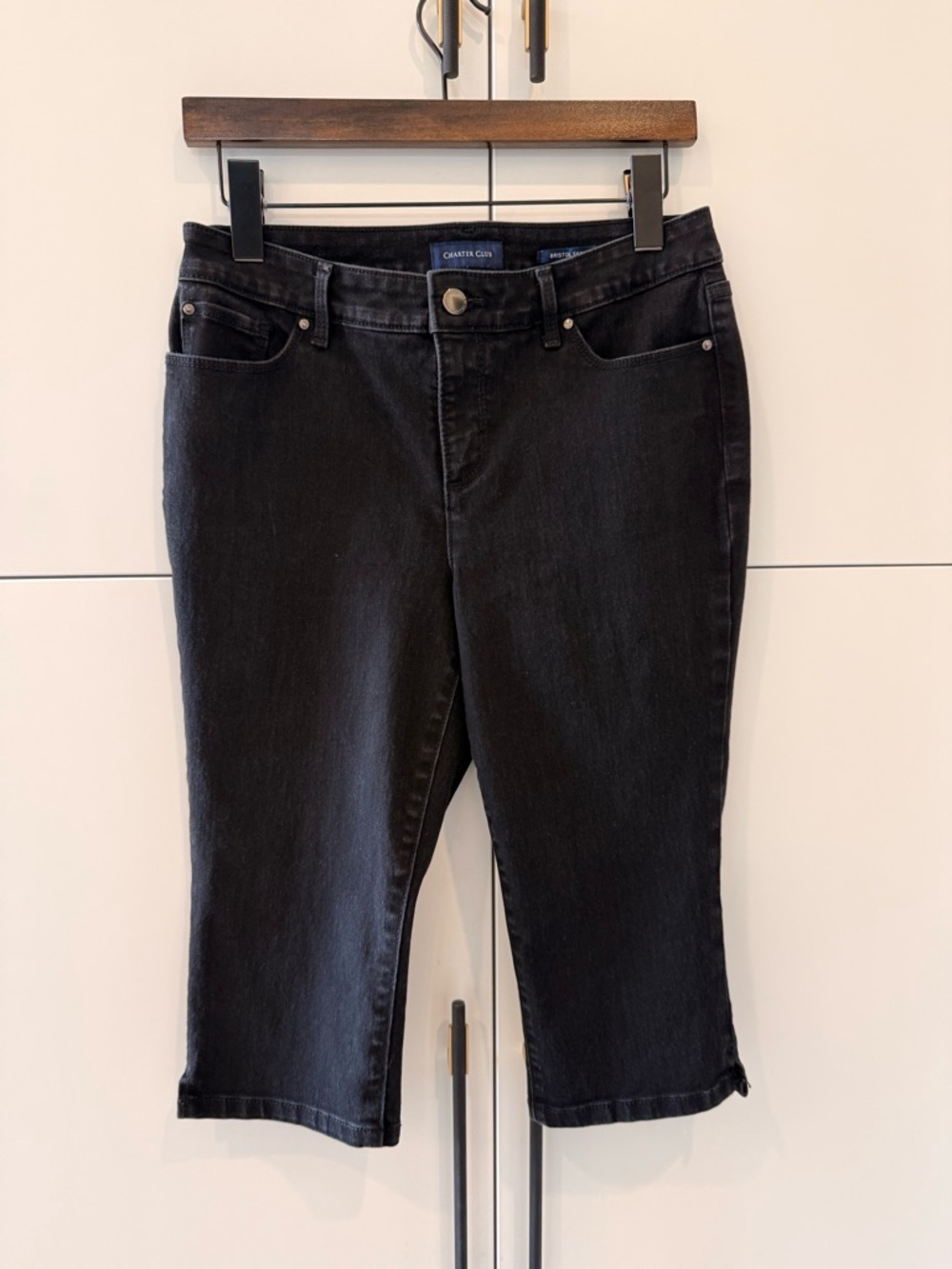 Charter Club Black Cropped Ankle Jeans